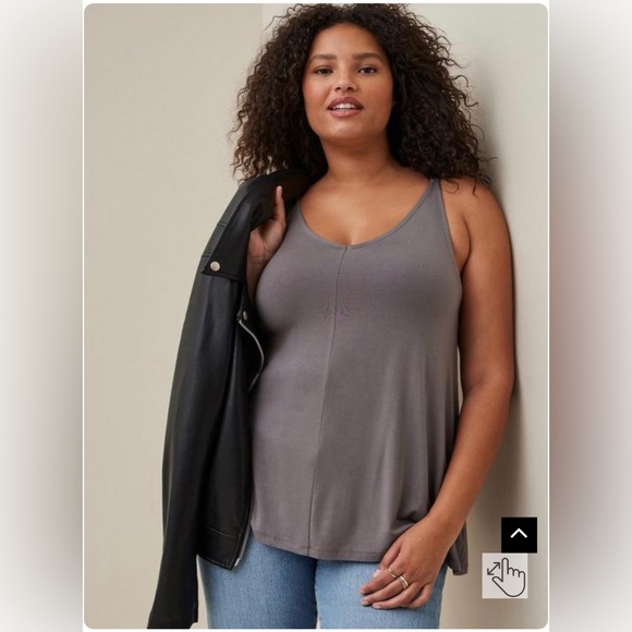 Super Soft V-Neck Easy Tank Swing Fit and Flare Size 3 summer fall flowy sexy - Picture 2 of 5